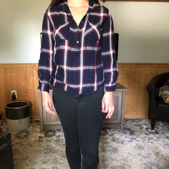 Women’s navy/red flannel - Picture 3 of 4